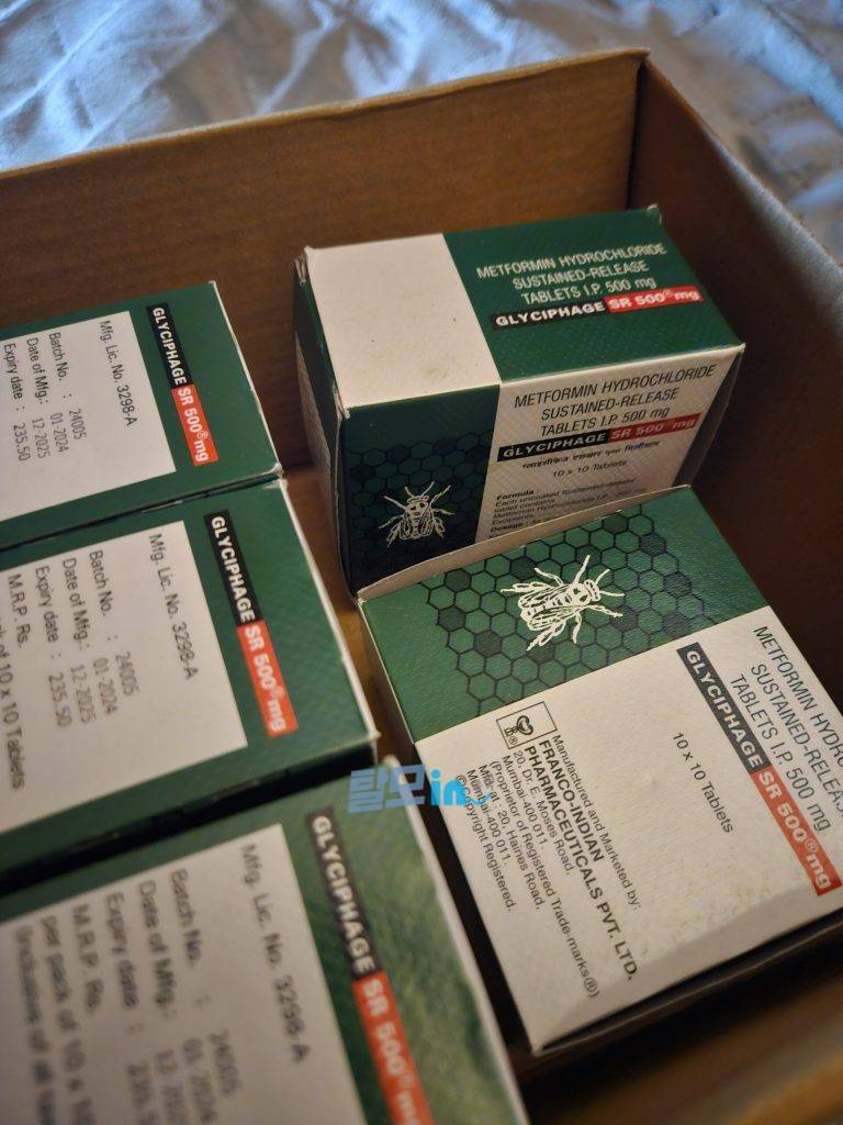 메트포르민 글리시파지 SR 500mg 500정 photo review